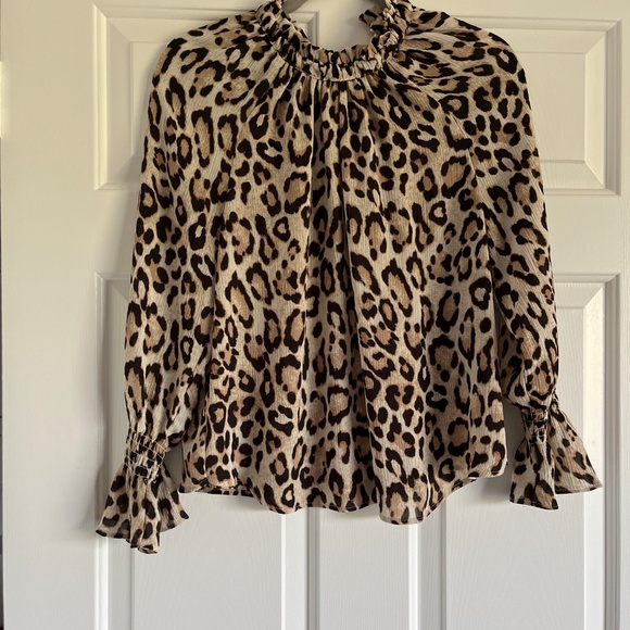 Loft Leopard print blouse SP - Picture 4 of 10